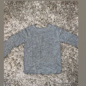 Toddler basic grey long sleeve